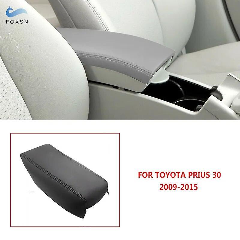 Bicaco For Toyota Prius 2004 2005 2006 2007 2008 2009 2010 2011 2012 2013 2014 2015 Center Console Lid Armrest Box Cover Protect Trim C Black