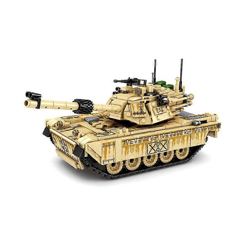 Quikhome Military M1A2 battle tank assembly building blocks