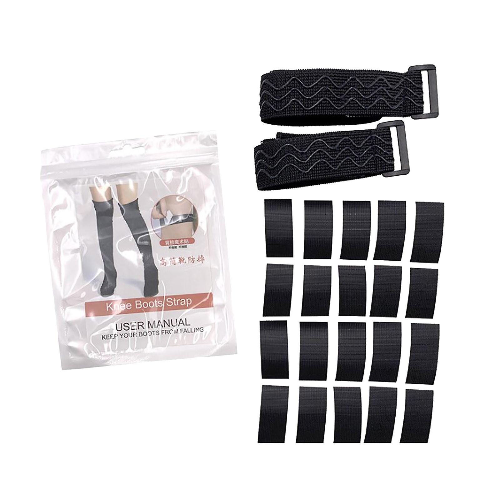 Flye Non-slip High Boots Straps For Knee-high Boots, Keep Boots Not Fall Off Black