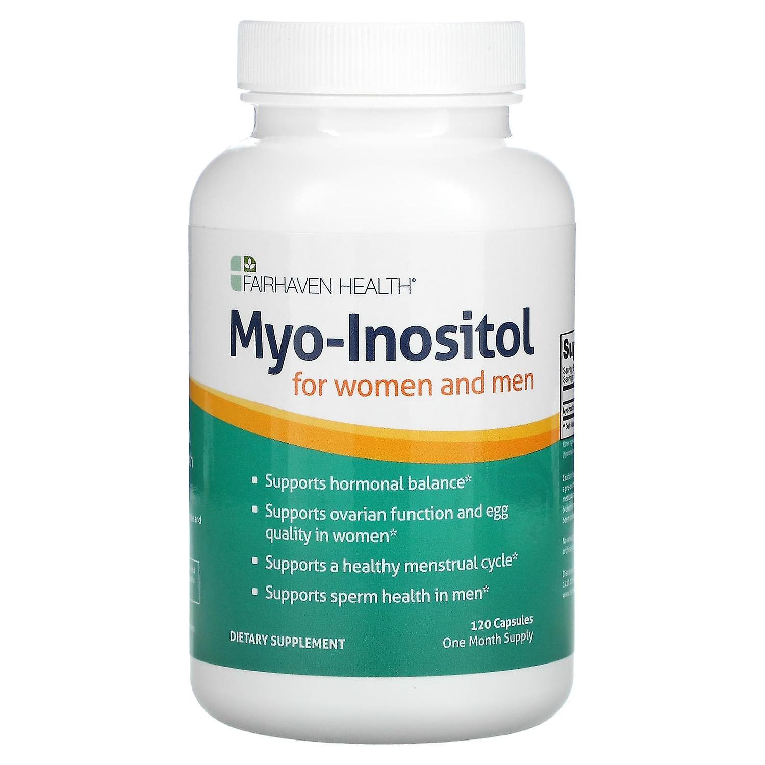 Fairhaven Health, Myo-Inositol, For Women and Men, 120 Capsules