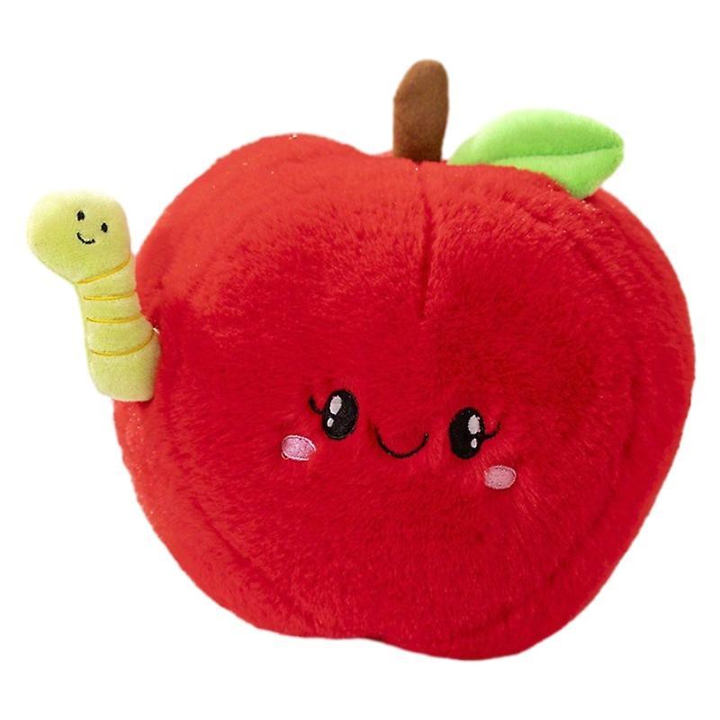 Wfuo Fruit Plush Toy Simulation Apple Watermelon Doll Doll Birthday Gift