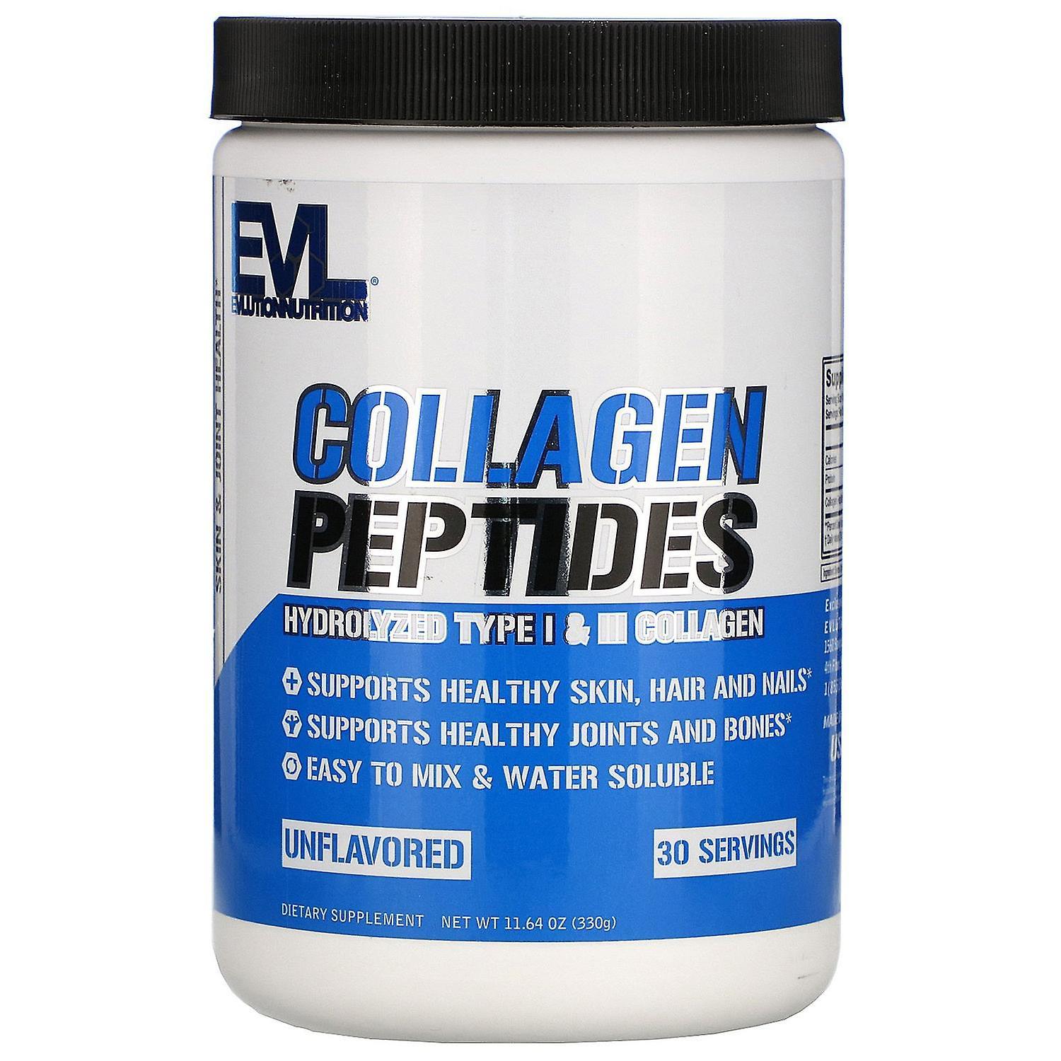 EVLution Nutrition, Collagen Peptides, Unflavored, 11.64 oz (330 g)