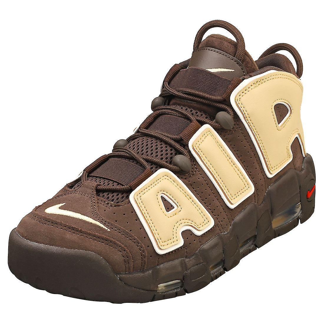 Nike Air More Uptempo Mens Fashion Trainers in Brown Sesame 9 UK