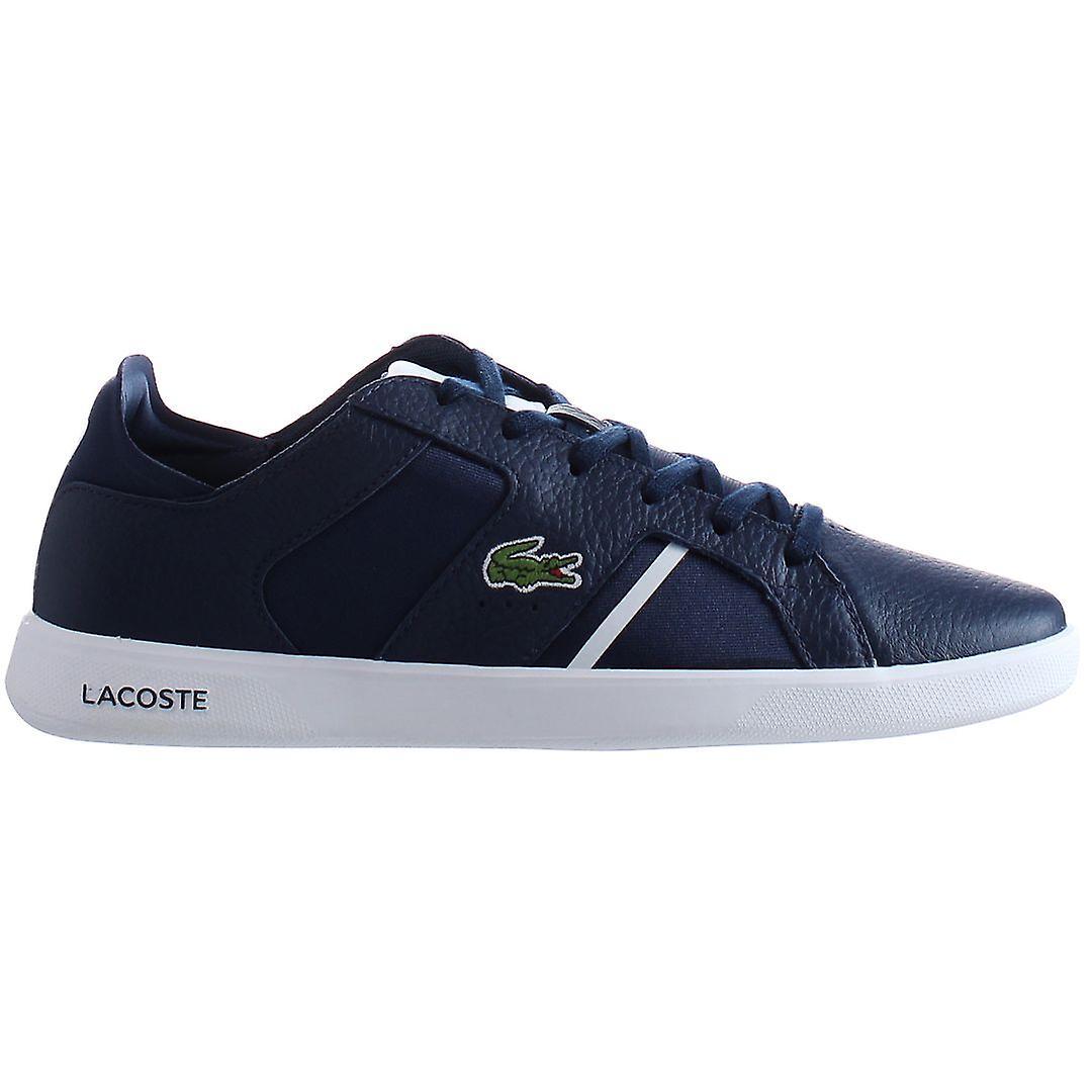 Lacoste Novas 120 1 SMA Lace-Up Blue Smooth Leather Mens Trainers 39SMA0010 092 UK 9.5 EU 44 US 10.5