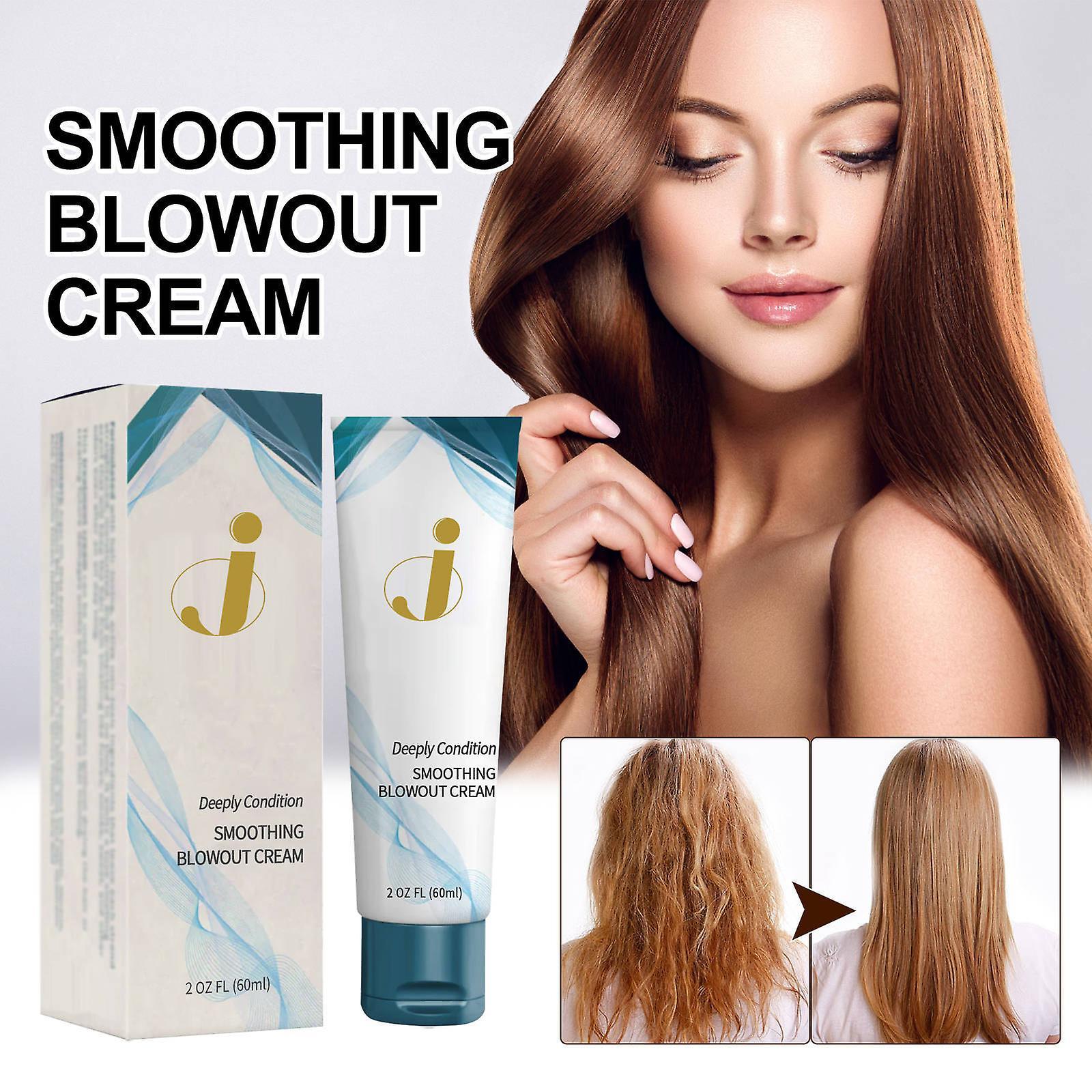 unbrand Hair Straightener Cream, Protein Correcting Hair Straightening Cream Keratin Treatment Silk Smoothing Hair Straightening 2pcs