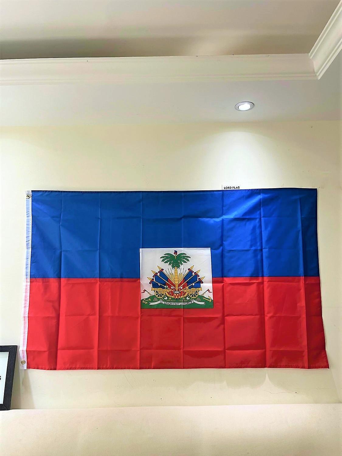 Scitoo Haiti Flag 90x150cm 100% Blue Red Polyester 2 Sides Printed National Flag Haiti Sports 90 x 150cm