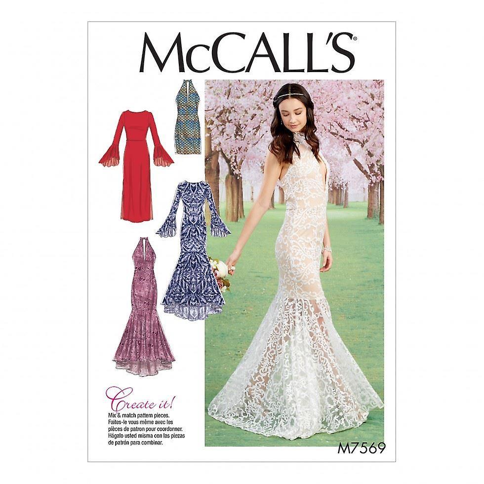 McCalls Sewing Pattern 7569 Women A5 (6-8-10-12-14)