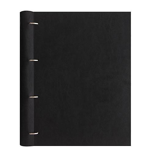 Filofax Stylish Minimalist Monochrome Design A4 Size High-Quality Clipbook Black