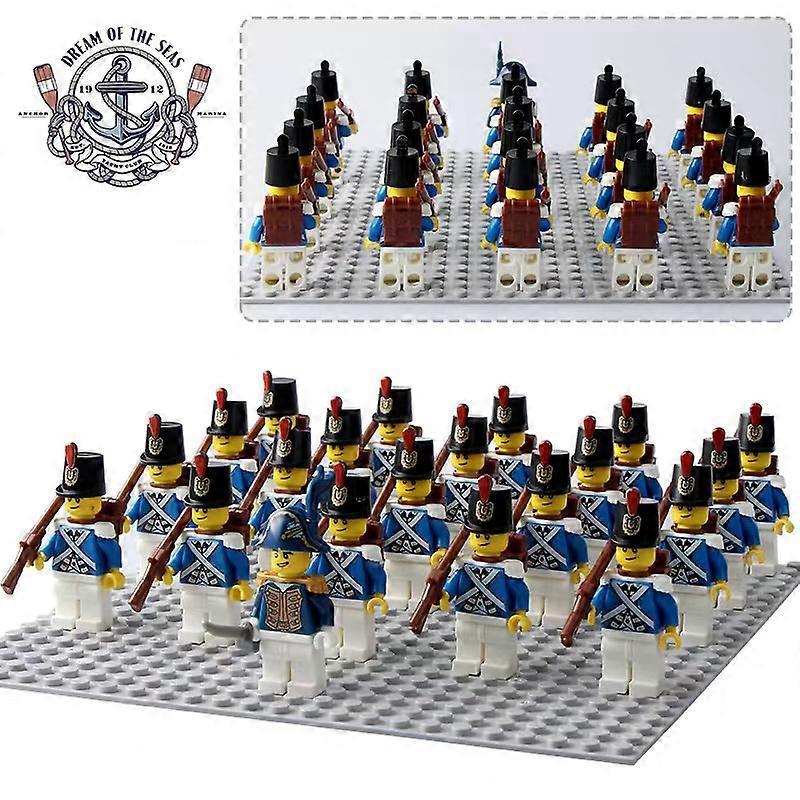 Unbrandded 21PCS Imperial Naval Formation Naval Forces Governor Medieval Pirate Building Block Figure Toy PG991