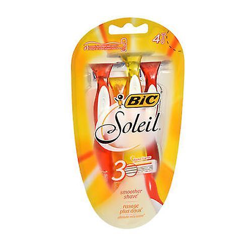 Bic Soleil Triple Blade Shavers For Women, 4 Each (Sensitive Skin) (Pack Of 1)