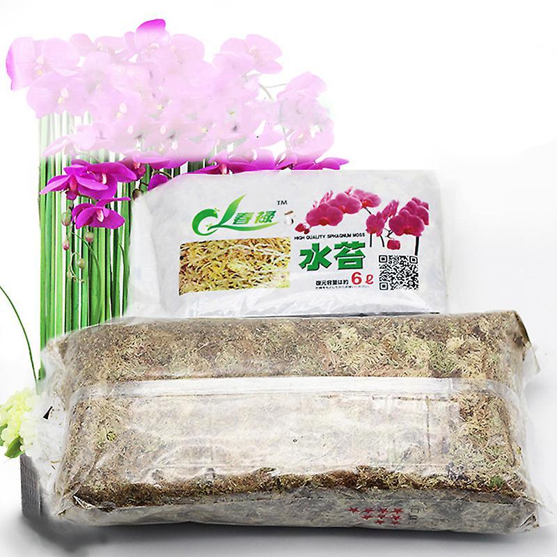 Unbrand 12L Sphagnum Moss Garden Supplies Organic Fertilizer For Phalaenopsis Orchid Brown