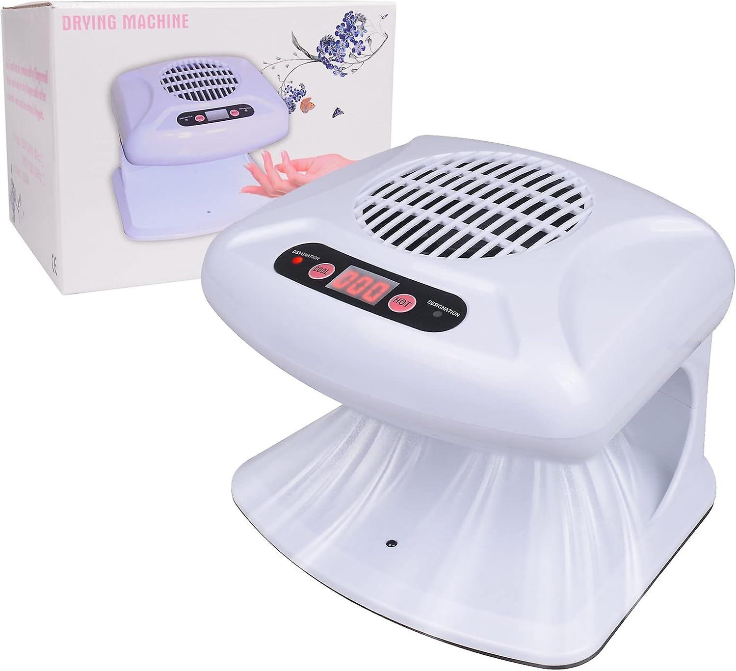 Baiccf Air Nail Dryer with Automatic Sensor, 300W Timing Nail Fan Blow Dryer, Warm & Cool Wind Blower for Regular Nail Polish, Home and Salon