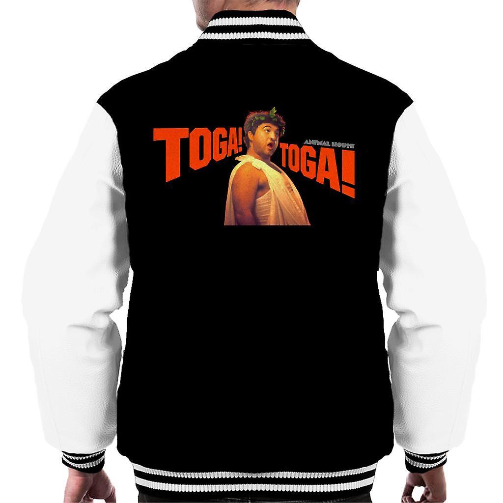 Animal House Bluto Toga Toga Men's Varsity Jacket Black/White Medium