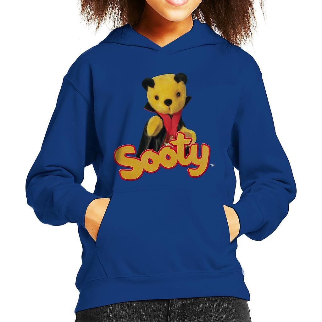 Sooty Halloween Vampire Kid's Hooded Sweatshirt Royal Blue Medium (7-8 yrs)