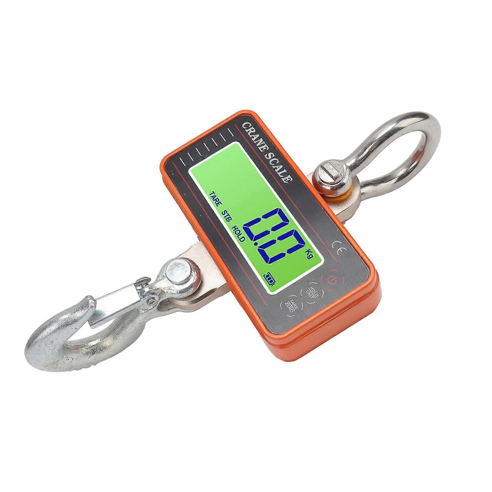 Gift Digital Crane Scale 1500kg 3000lb Electronic Industrial Heavy Duty Hanging Scale with Remote Control LED Display Orange