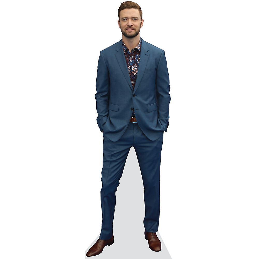 Celebrity Cutouts Justin Timberlake (Blue Suit) Cardboard Cutout (life size OR mini size). Standee. Stand Up. Mini Cutout