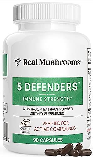 Real mushrooms 5 defenders organic mushroom extract 90 caps