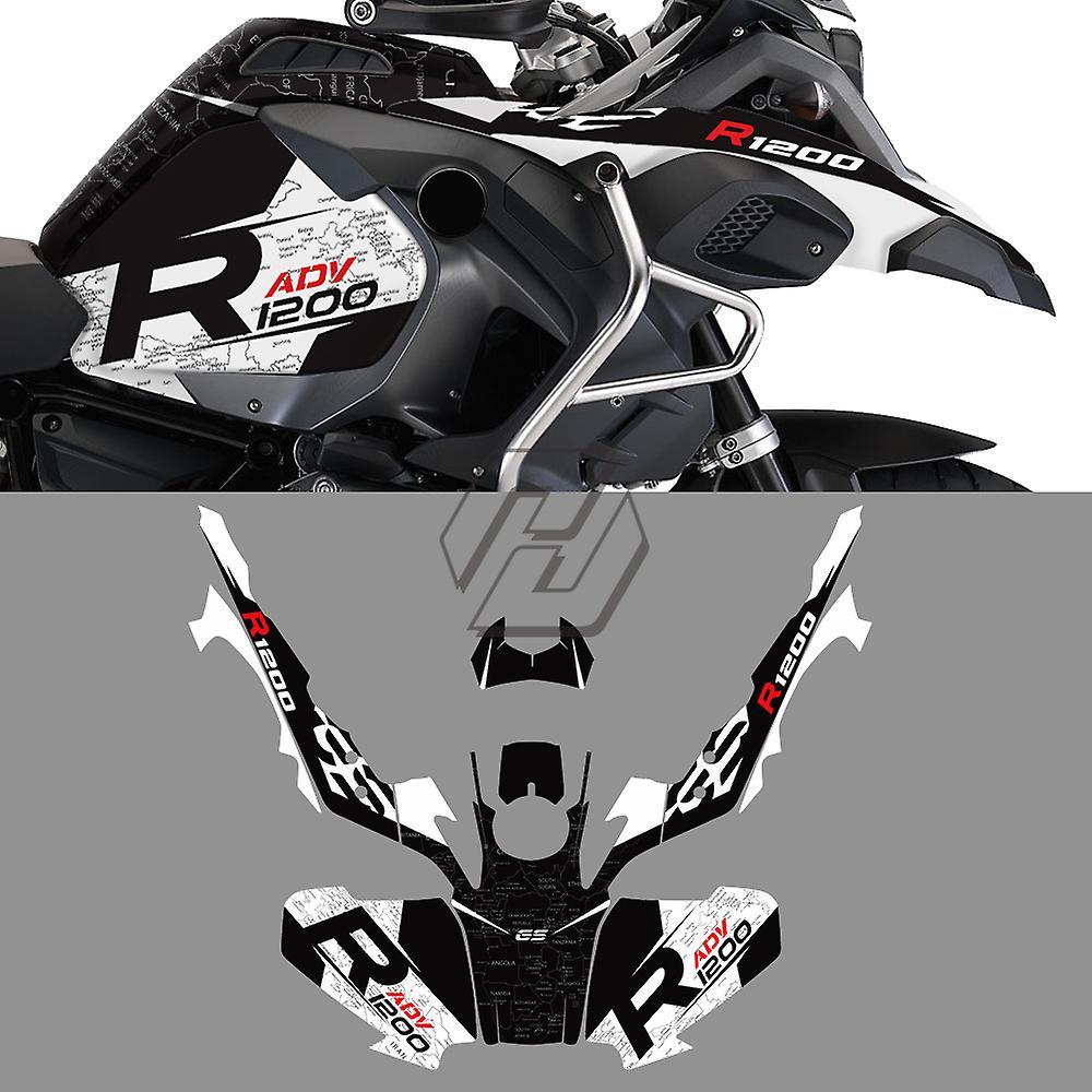 Carrep For Bmw R1200gs Adventure Decals R1200 Adv 2014-2017 Anti-uv Motorcycle Sticker White