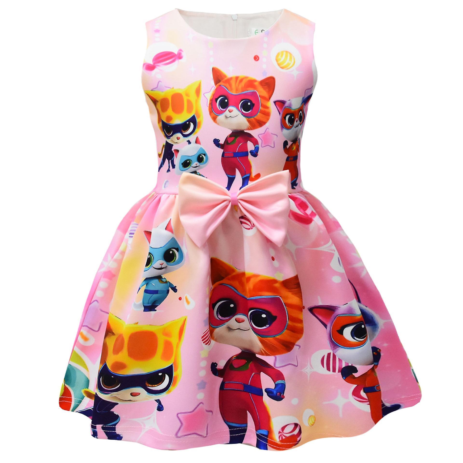 Shznv 2023 Children's Princess Dress Super Kitty Team Superkitties Girls Princess Dress 9294 110cm