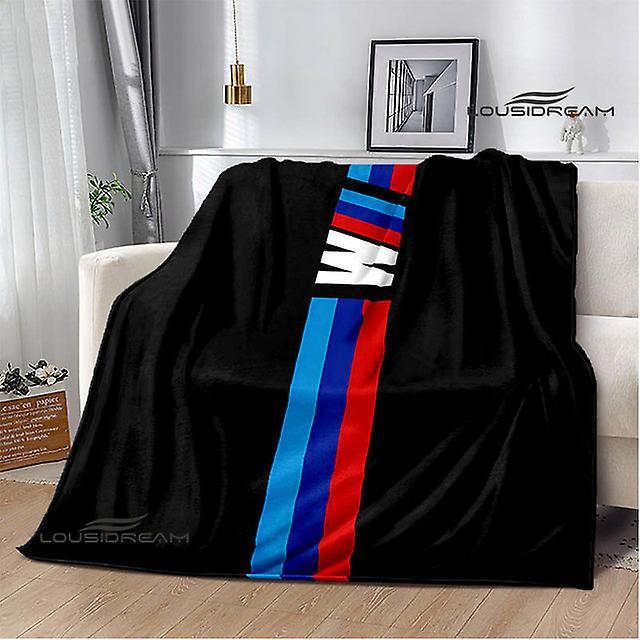 Racing Car Logo Printed Blanket Picnic Blankets Warm Blanket Soft And Comfortable Blanket Home Travel Blanket Birthday Gift 9 75x90cm