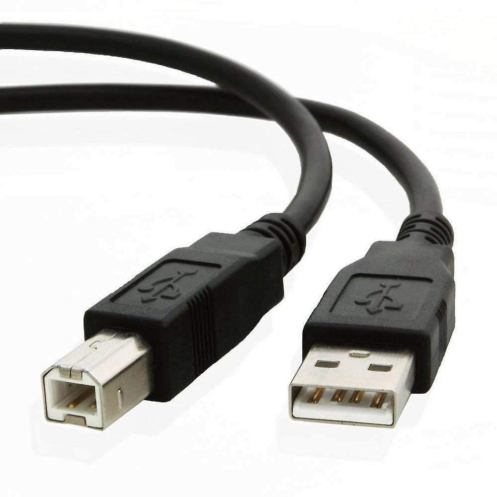 Hellfire Trading USB Data Cable for HP Envy 4527 5020 120 4500 5530 5532 Lead Black