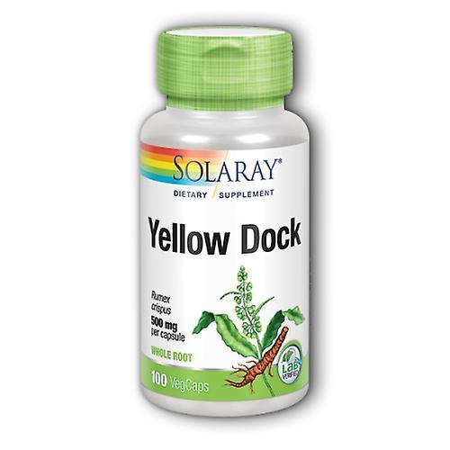 Solaray Yellow Dock,500 mg ,100 Caps (Pack of 1)