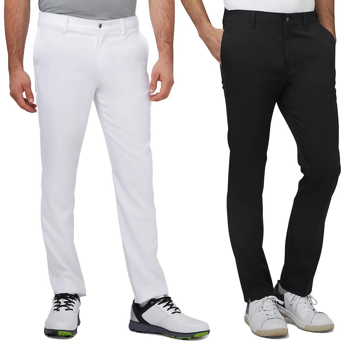 Callaway Golf Callaway Mens X Tech III Chevron Flex Stretch Golf Trousers Bright White 32-32