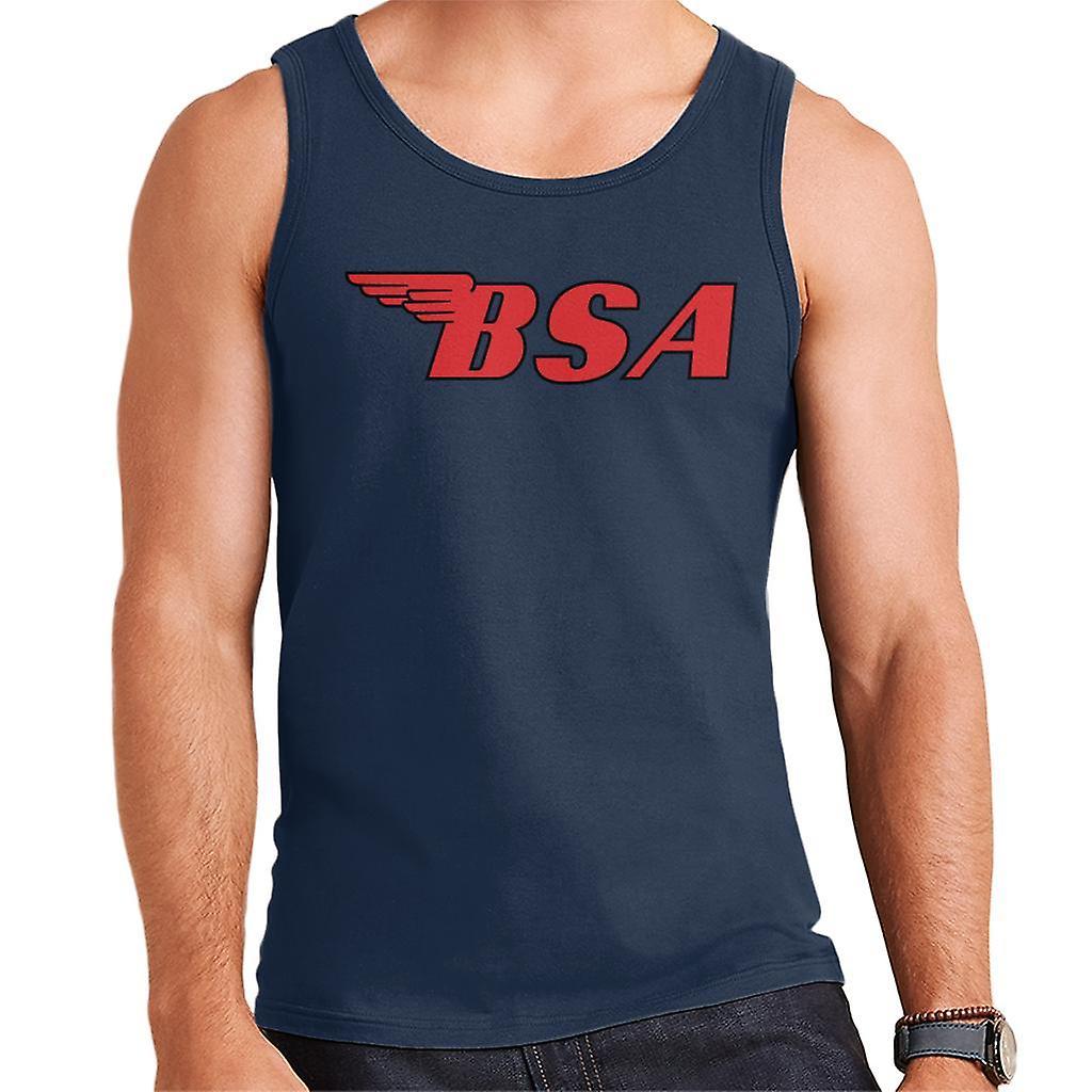 BSA Red Logo Men's Vest Navy Blue Small