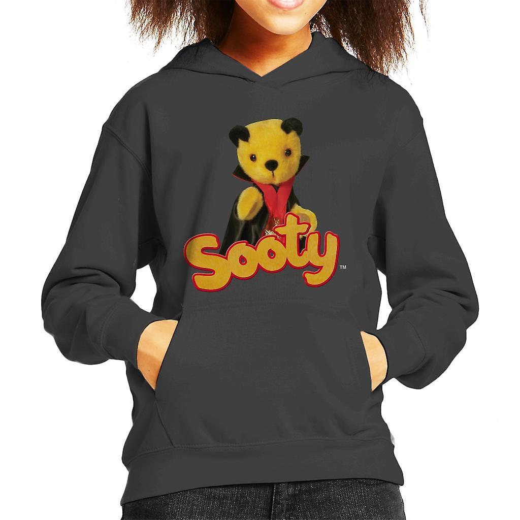 Sooty Halloween Vampire Kid's Hooded Sweatshirt Charcoal Large (9-11 yrs)