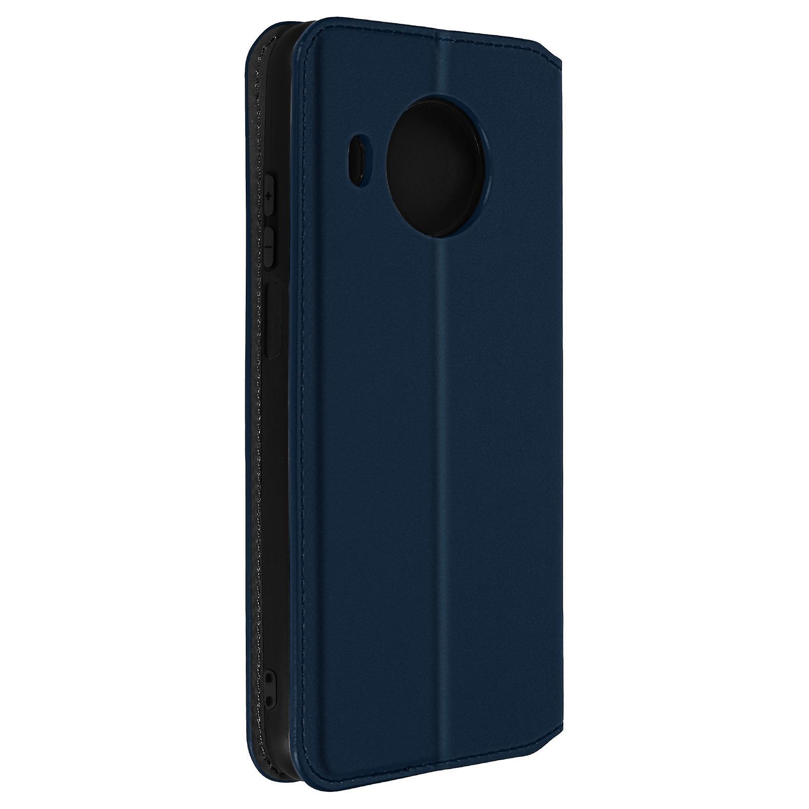 Avizar Case for Nokia X10 and X20 Clamshell Wallet Function Video Support - dark blue Bleu Nuit