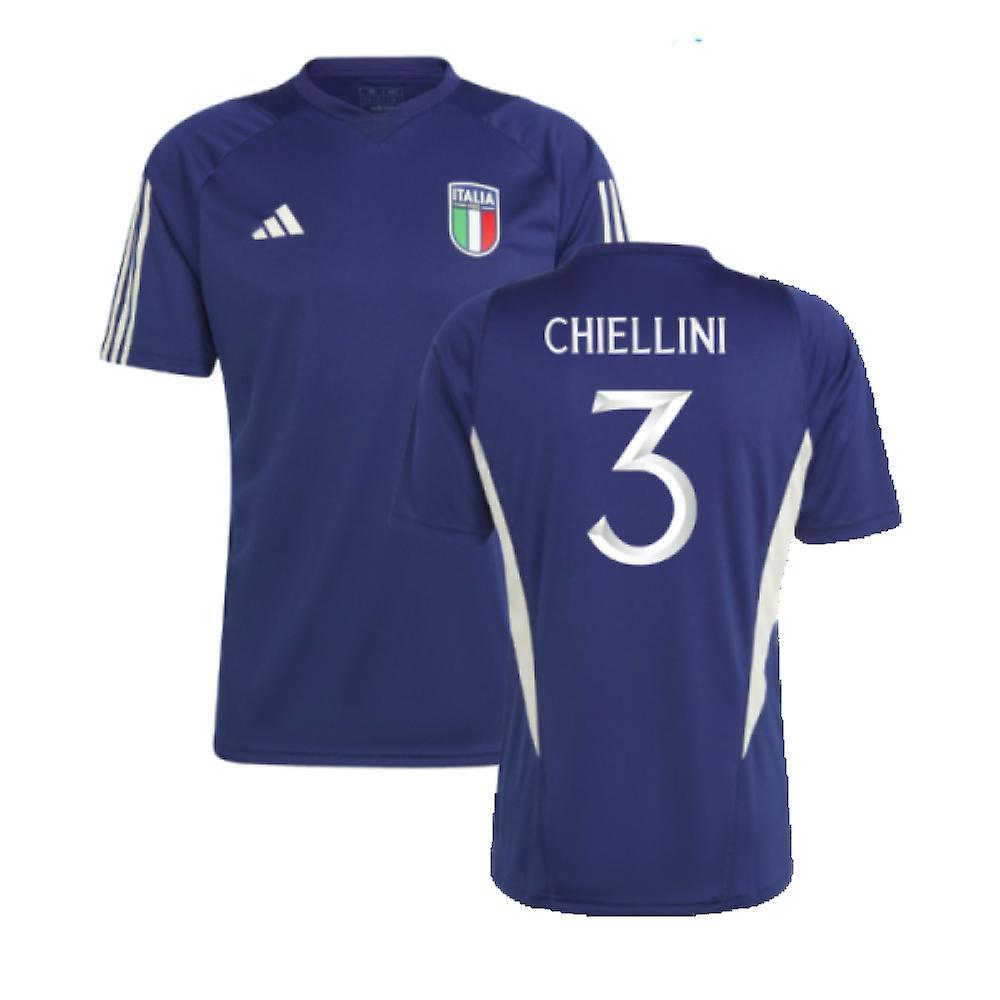 Adidas 2023-2024 Italy Training Jersey (Dark Blue) (CHIELLINI 3) Navy XL 44-46 inch Chest