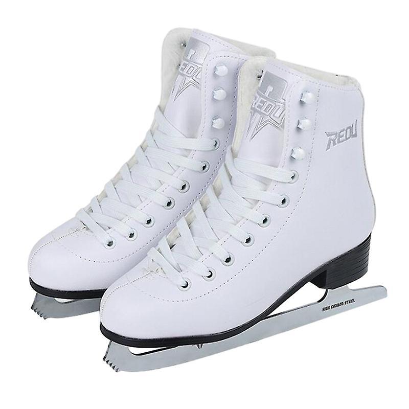 Mmcici Women's Adult Figure Skates, Lace Up Light Support Figure Ice Skates 39