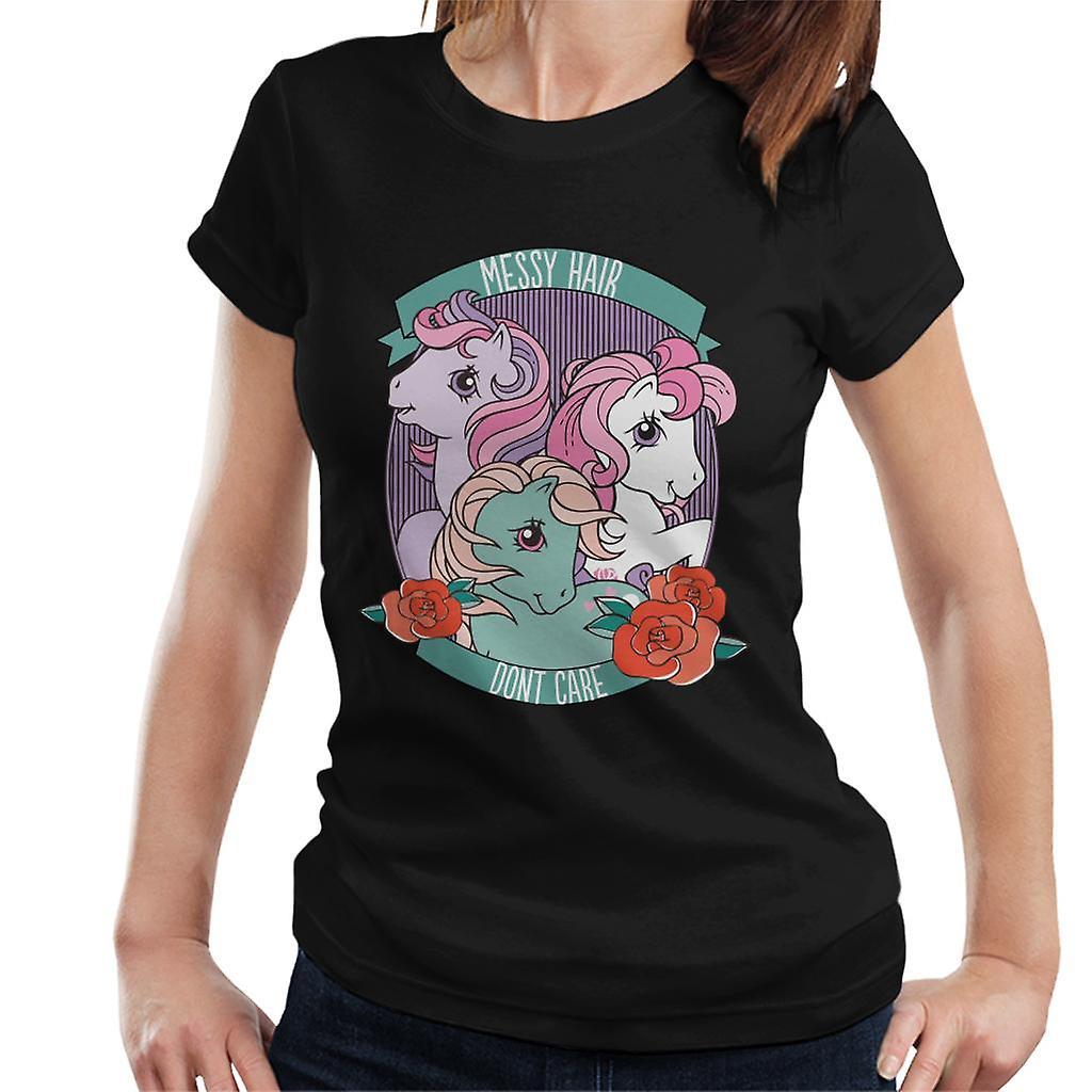 My Little Pony Messy Hair Dont Care Women's T-Shirt Black XX-Large