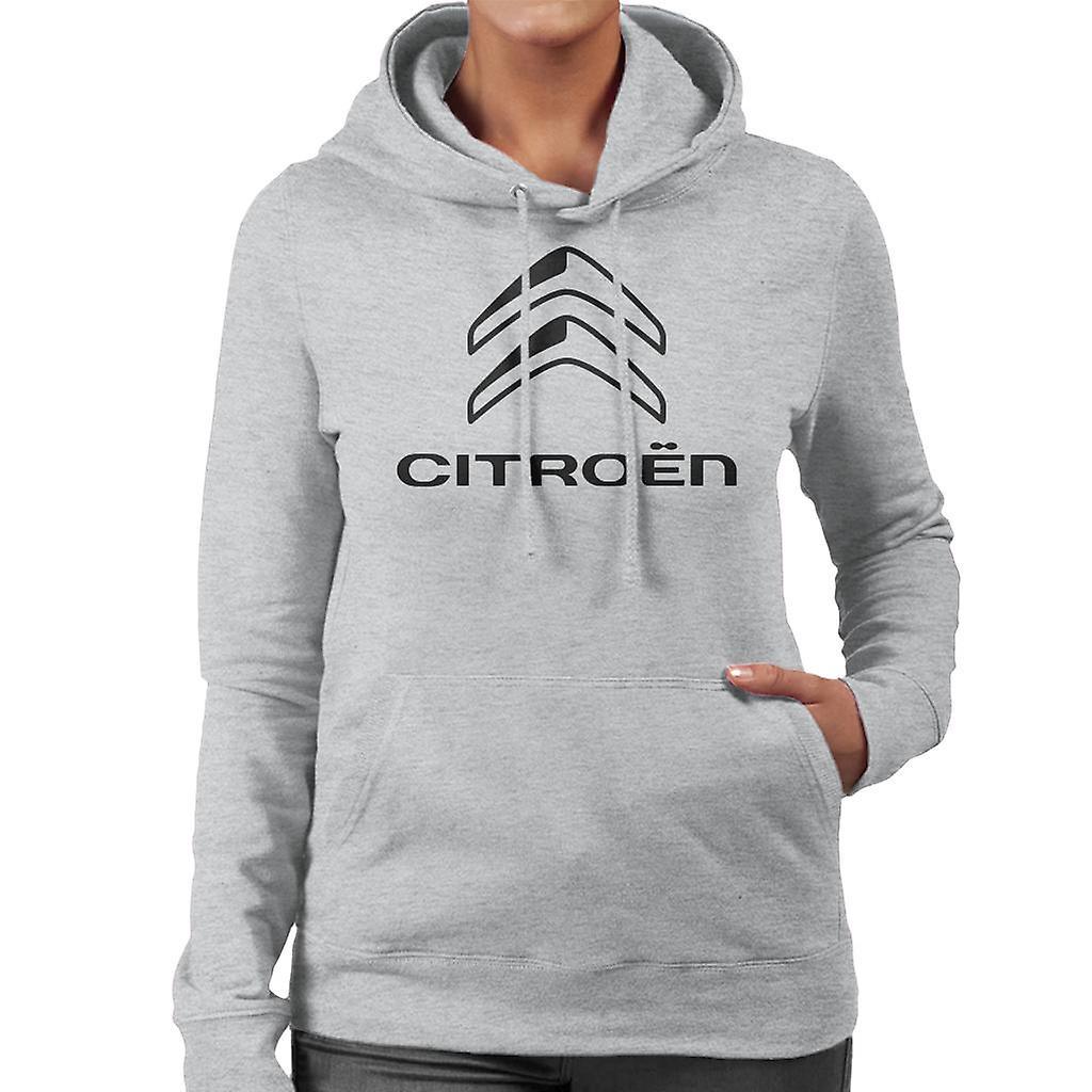 Citro�n Citroen 2016 Black Logo Women's Hooded Sweatshirt Heather Grey XX-Large