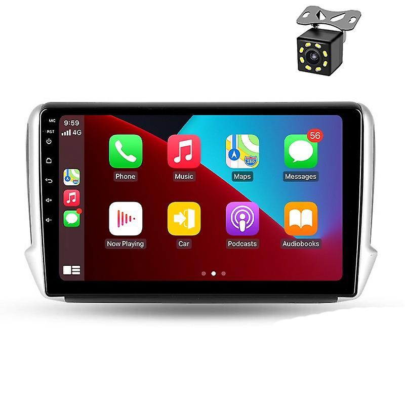 JIULUNET Android Stereo autoraido For Peugeot 2008 208 Series 2012-2018 Car Multimedia Navigation GPS Carplay