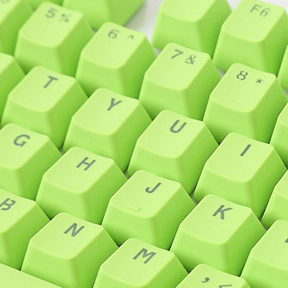 Smalibal 106 Keys PBT Solid Color Backlight Keycaps Replacement for Mechanical Keyboard Green