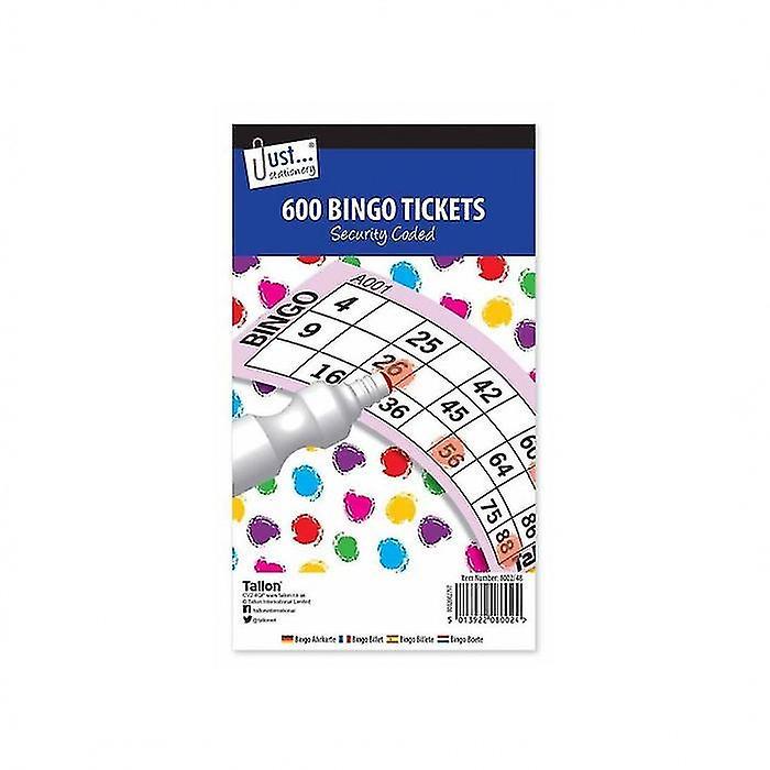 Just Stationery Jumbo Bingo Tickets Multicoloured One Size