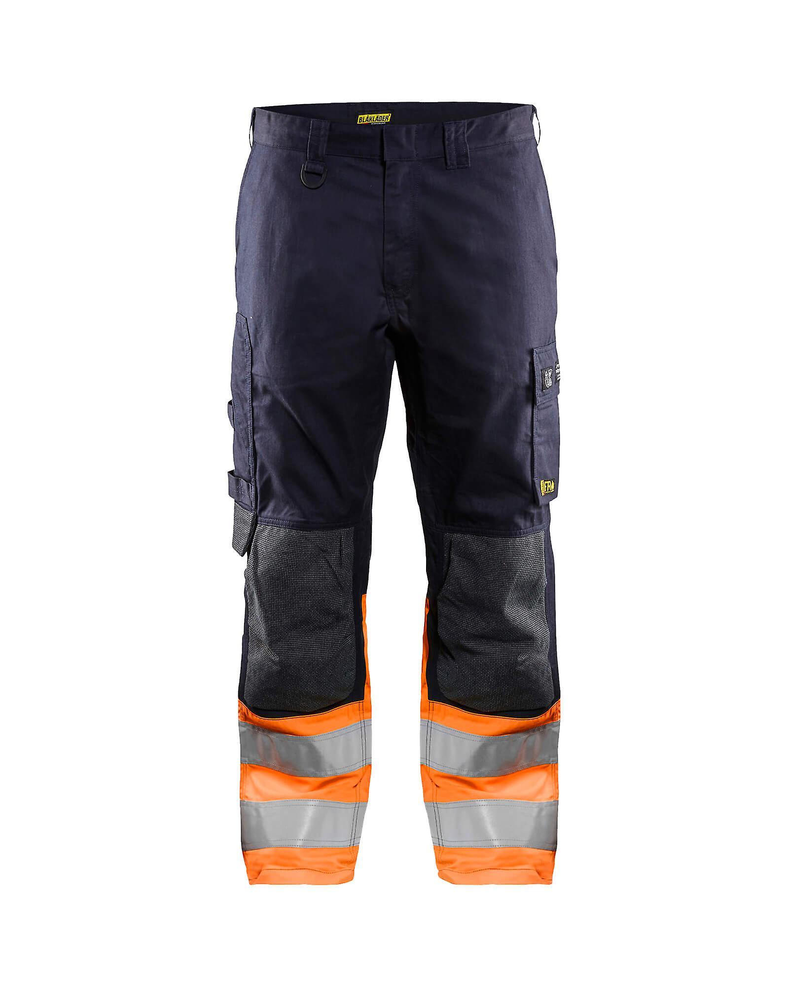 Blaklader 1488 hi-vis multinorm trousers - mens (14881513) Navy blue/orange