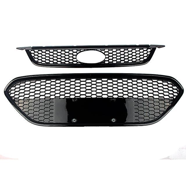 Auto Parts Front Lower Grille Bumper Honeycomb Gill For Ford Focus 2009 2010 2011 2012 2013 2014 2015 Hatchback Sedan Full Set