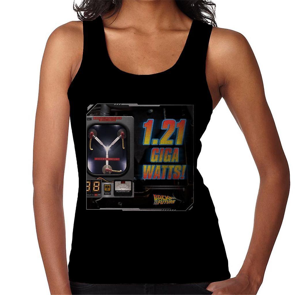 Back to the Future 121 Gigawatts Women's Vest Black X-Large