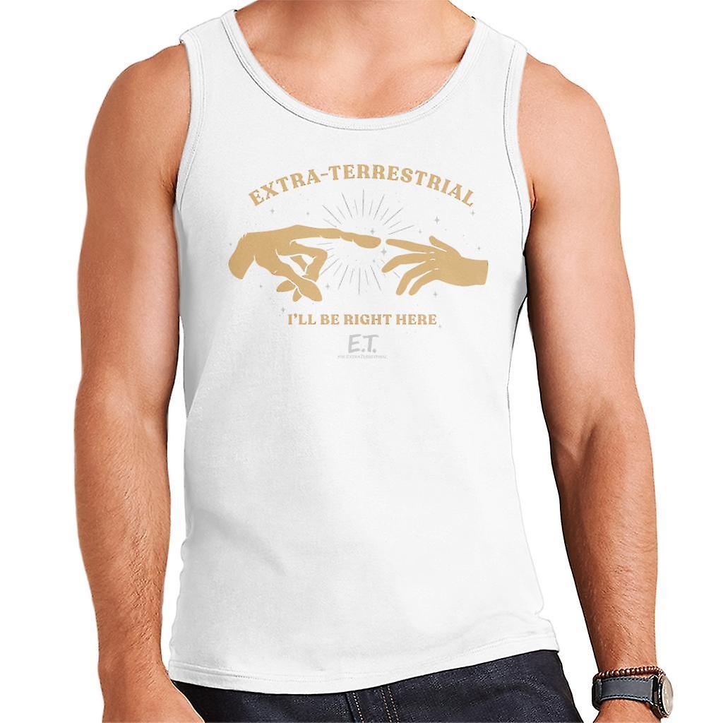 E.T. E.T. The Extra Terrestrial Ill Be Right Here Men's Vest White X-Large