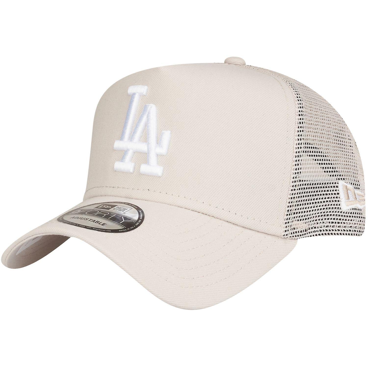 New Era 9Forty Snapback Trucker Cap - Los Angeles Dodgers Beige