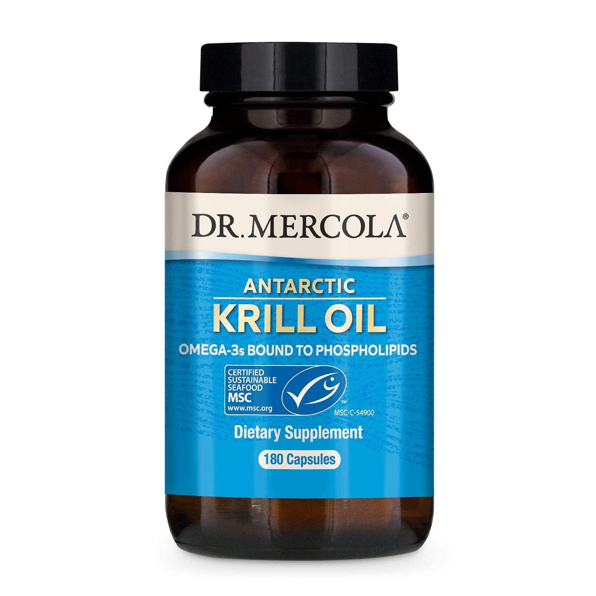 Dr. Mercola Antarctic Krill Oil 180 Cpsl Support A Healthy Heart, Overall Joint & Immune Function, Msc Certified, Non Gmo, Soy-free, Gluten Free