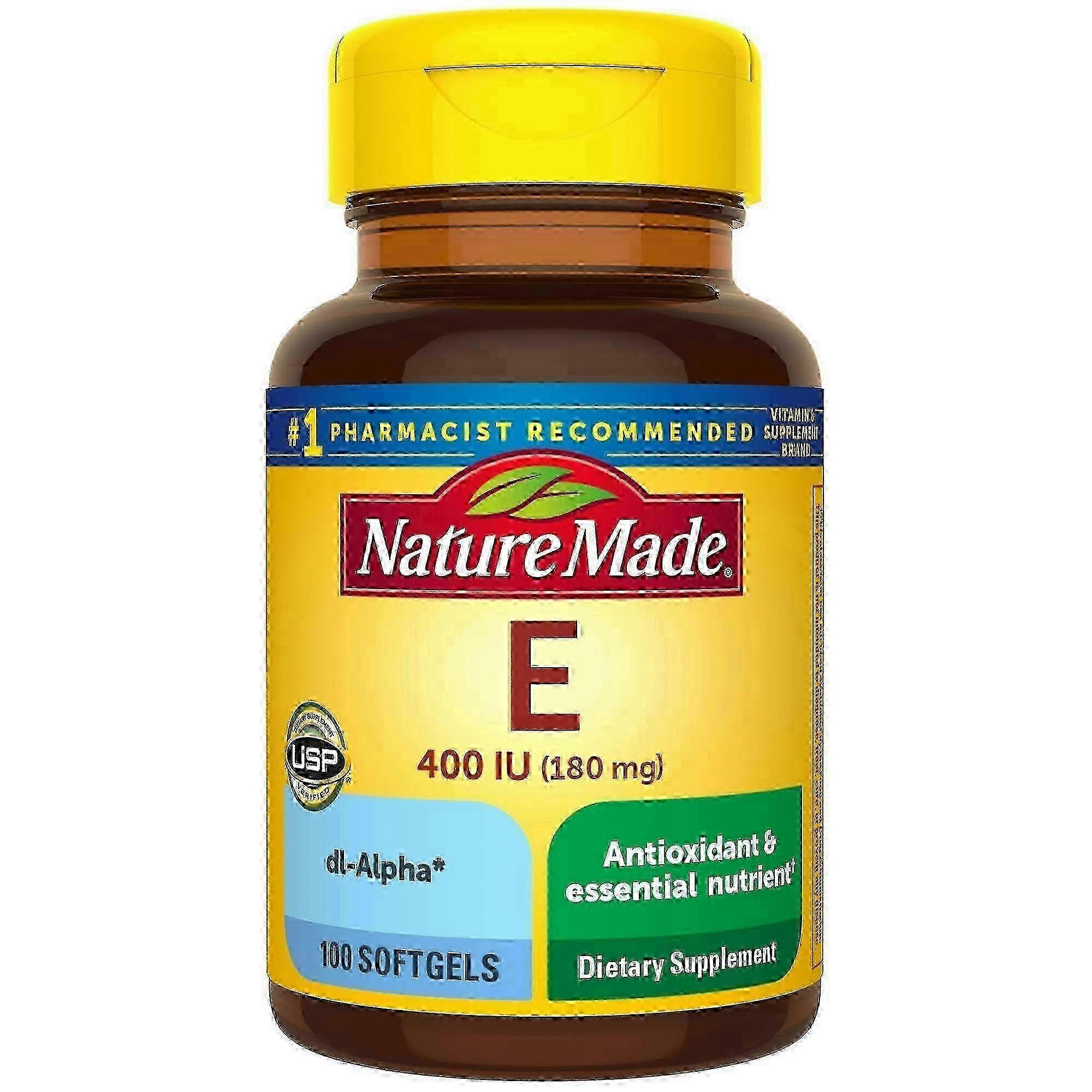 Nature made vitamin e, 400 iu, softgels, 100 ea