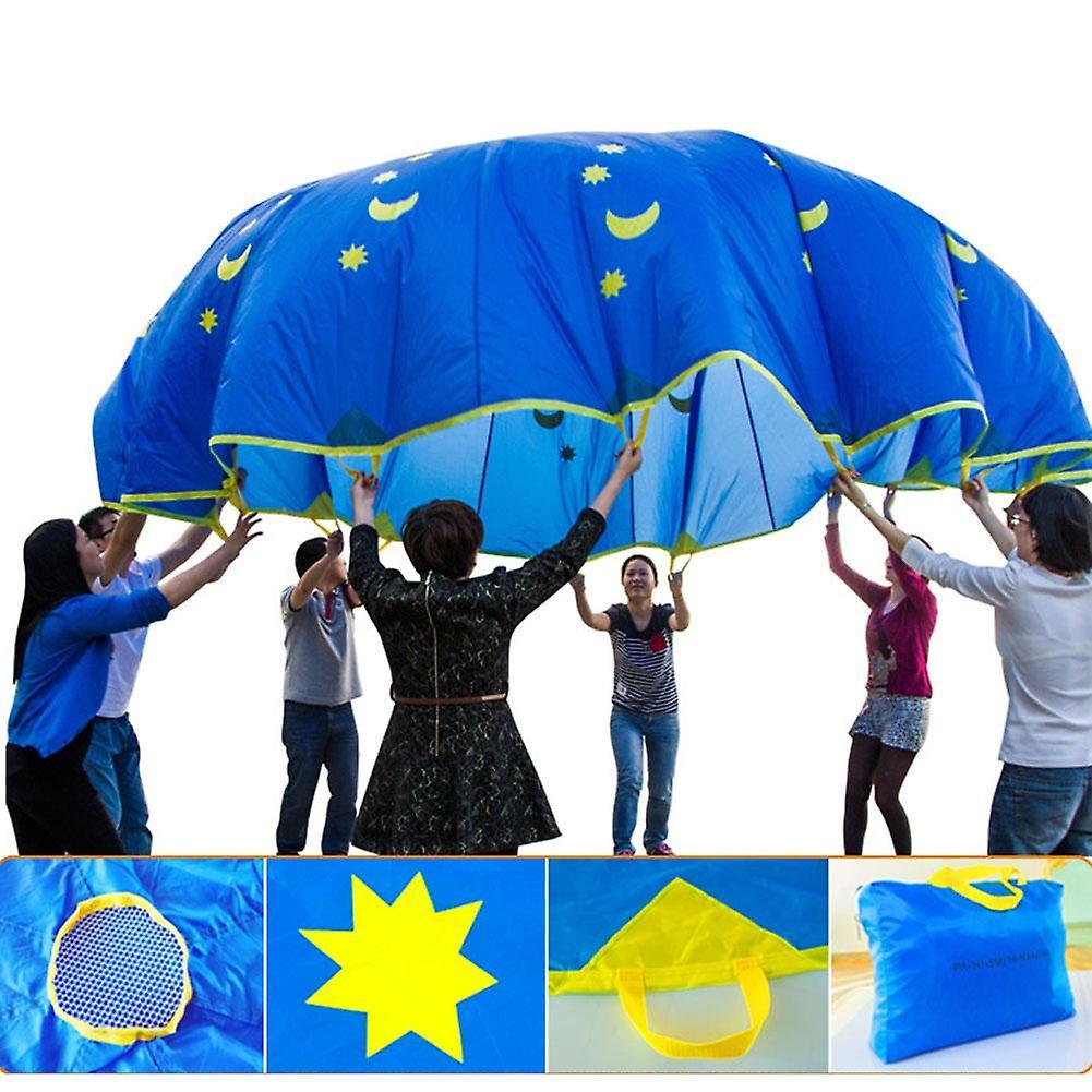 Ghygv 1.8m Jump-sack Rainbow Umbrella Kids Play Parachute Sport Activity Teamwork Game Toy For Kids Gifts Foldable Polyester Cloth