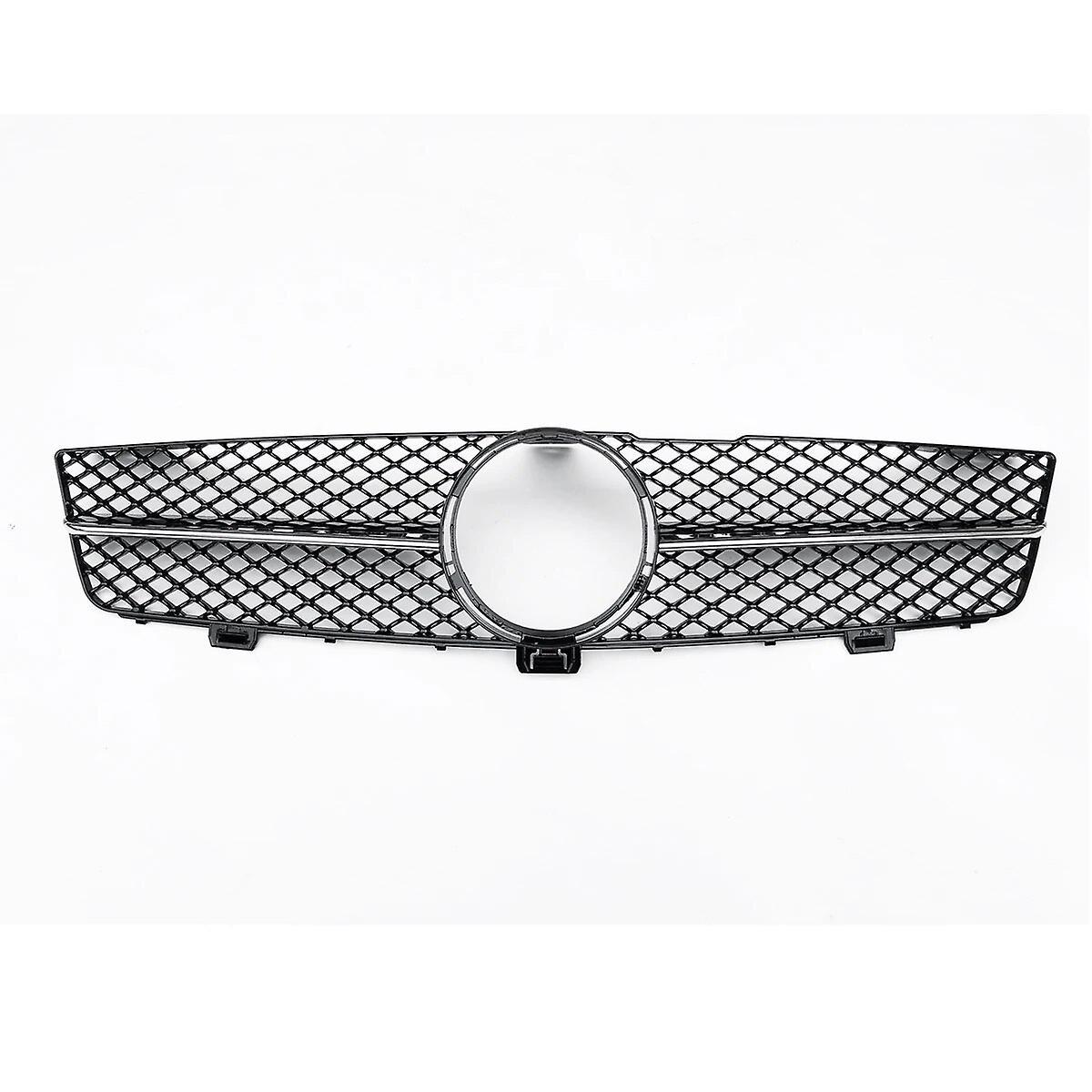 Sanxing Grill For Mercedes Benz W219 CLS CLASS 2008-2011 CLS63 AMG Honeycomb Style Front Grille Black/Silver Car Upper Bumper Hood Mesh