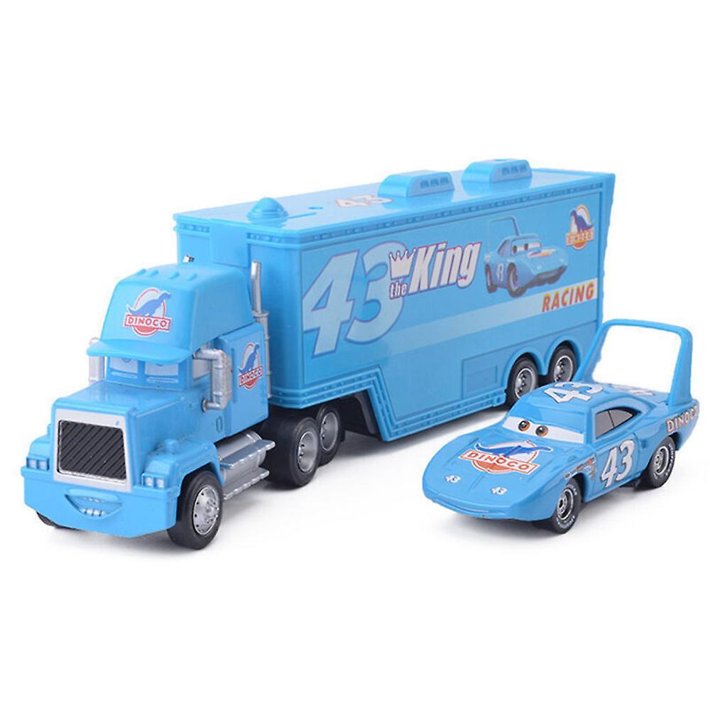 Shinestar Cars Chick Hicks Lightning McQueen Mack Hauler Truck & Car Toys Gift for Kids B