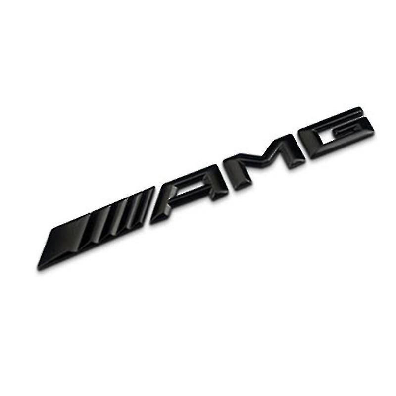 unbrand Mercedes Benz Black Badge Emblem Amg Rear Boot Lid 155mm X 30mm