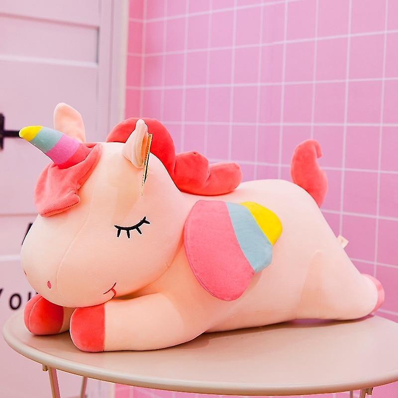 Slowmoose Unicorn Design, Rainbow Pony Plush And Stuffed Toy 30cm yellow