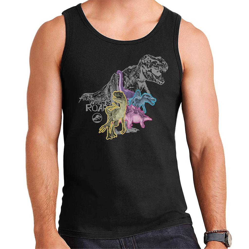 Jurassic Park Tyrannosaurus Wrecks Men's Vest Black X-Large